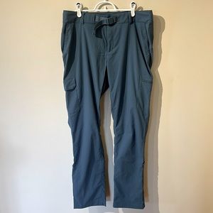 TNF pants. Teal blue hiking pants.
